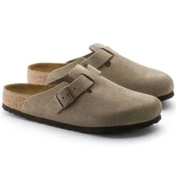 Birkenstock Boston Soft Footbed - Taupe - Medium/Narrow -Sports Clothing Sale Store 560771 pair