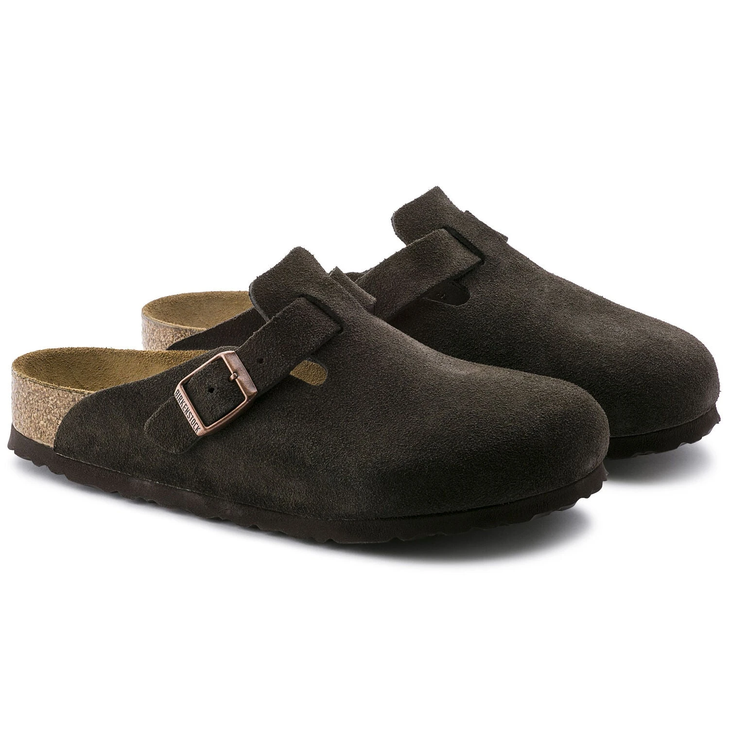 Birkenstock Boston Soft Footbed Mocha Suede- Regular/Wide 4 Birkenstock Boston Soft Footbed Mocha Suede- Regular/Wide - Image 2