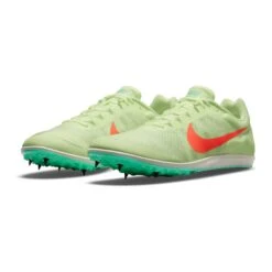 Nike Unisex Zoom Rival D Track Spike - Barely Volt/Hyper Orange/Dynamic Turq - Regular (D) -Sports Clothing Sale Store 907566 700 PHCFH001 1500 1