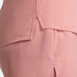 Women's Nike Dri-FIT UV One Luxe Standard Fit Short-Sleeve Top - Red Stardust -Sports Clothing Sale Store AURORA DD0618 618 PHSYM002 2000