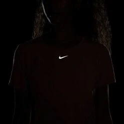 Women's Nike Dri-FIT UV One Luxe Standard Fit Short-Sleeve Top - Red Stardust -Sports Clothing Sale Store AURORA DD0618 618 PHSYM004 2000