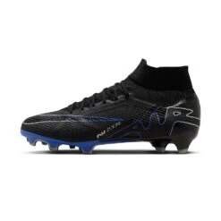 Unisex Nike Zoom Mercurial Superfly 9 Pro FG Soccer Shoe - Black/Chrome-Hyper Royal- Regular (D) -Sports Clothing Sale Store AURORA DJ5598 040 PHSLH000 2000