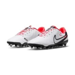Nike Tiempo Legend 10 Academy MG Soccer Cleat - White/Black-Bright Crimson- Regular (D) -Sports Clothing Sale Store AURORA DV4337 100 PHCFH001 2000