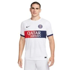 Men's Paris Saint-Germain 2023/24 Stadium Away Nike Dri-FIT Soccer Jersey - White/Midnight Navy 13 Men's Paris Saint-Germain 2023/24 Stadium Away Nike Dri-FIT Soccer Jersey - White/Midnight Navy -Sports Clothing Sale Store AURORA DX2693 101 PHSFM001 2000