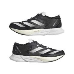 ADIDAS Women's Adizero Adios 8 Running Shoe - Carbon/FTWR White/Core Black - Regular (B) -Sports Clothing Sale Store Adizero Adios 8 Shoes Grey ID6905 09 standard