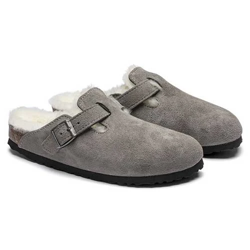 Birkenstock Boston Shearling - Stone - Regular/Wide 5 Birkenstock Boston Shearling - Stone - Regular/Wide - Image 3