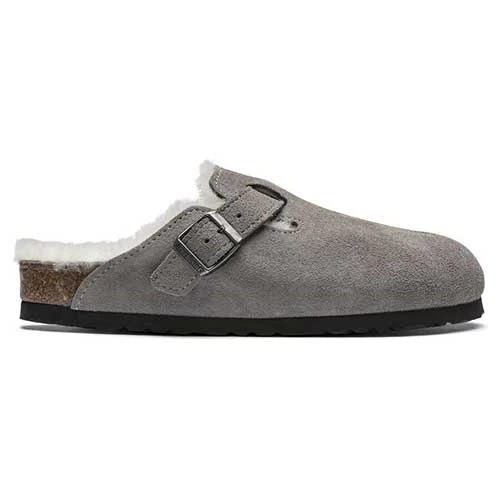 Birkenstock Boston Shearling - Stone - Regular/Wide 4 Birkenstock Boston Shearling - Stone - Regular/Wide - Image 2