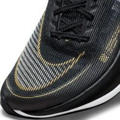 Nike Women's ZoomX Vaporfly Next % 2 Racing Shoe - Black/White/Metallic Gold Coin - Regular (B) -Sports Clothing Sale Store CU4123 001 PHSYD001 1500