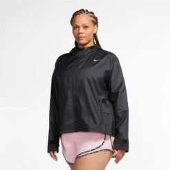 Women's Nike Essential Jacket - Black -Sports Clothing Sale Store CZ2851 010 PHSFM001 1