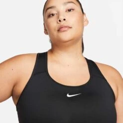 Nike Women's Swoosh Bra - Black -Sports Clothing Sale Store DH3384 010 PHSYM001 2