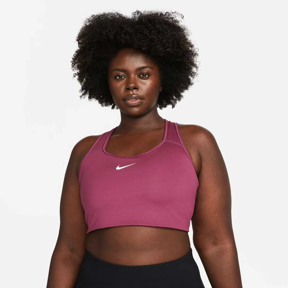 Nike Women's Swoosh Bra - Rosewood 3 Nike Women's Swoosh Bra - Rosewood