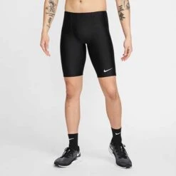 Men's Nike Dri-FIT Fast 1/2-Length Racing Tight - Black -Sports Clothing Sale Store DM4727 010 PHSFM001 JPG HEI 875 WID 875