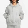 Women's Nike Sportswear Phoenix Fleece Hoodie - Dark Grey Heather -Sports Clothing Sale Store DQ5858 063 PHSYM002