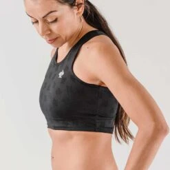 Women's Crop Hop Support & Pocket Bra - Black -Sports Clothing Sale Store DSC00816 5000x da937662 2129 4448 ba23 8595f55e55b4