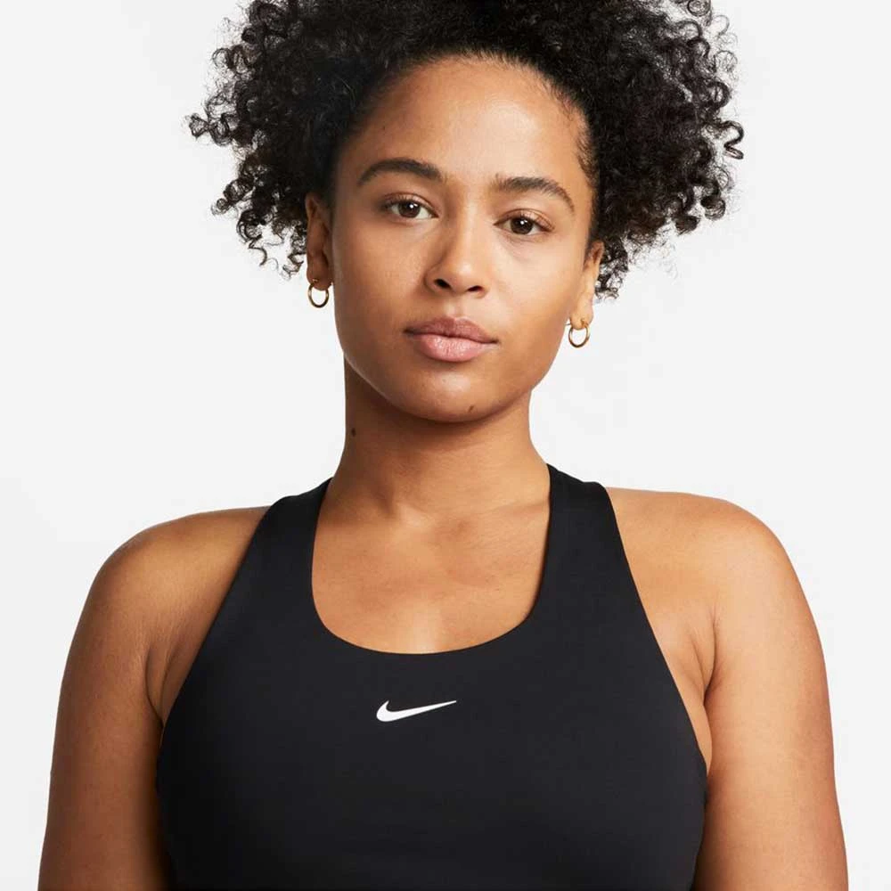 Nike Women's Dri-Fit Swoosh Bra Tank - Black 4 Nike Women's Dri-Fit Swoosh Bra Tank - Black - Image 2