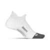 Feetures Unisex Elite Light Cushion No Show Tab Sock - White