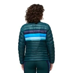 Cotopaxi Women's Fuego Down Jacket - Deep Ocean Stripes -Sports Clothing Sale Store F22 W Fuego Down Jacket Deep Ocean Stripes 1107