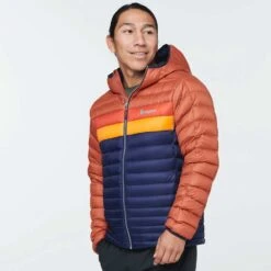 Cotopaxi Men's Fuego Down Hooded Jacket - Spice/Maritime