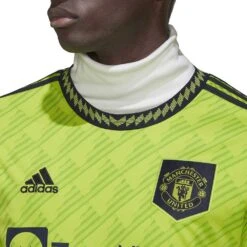 ADIDAS Men's 22/23 Manchester United 3rd Jersey - Semi Solar Slime -Sports Clothing Sale Store HE2981 04