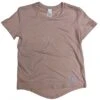 Women's Performance Tech Short Sleeve - Heather Pink/Light Gray Woven Gazelle Patch