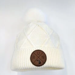 Women's RunXmitten Pom Beanie - White