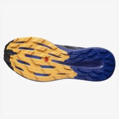 Salomon Men's Pulsar Trail Shoe - Black/Clematis Blue/Blazing Orange- Regular (D) -Sports Clothing Sale Store L41603200 da37cd5b886c4091b61da96c1603e347