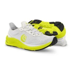 Topo Athletic Men's Cyclone Running Shoe - White/Lime - Regular (D) -Sports Clothing Sale Store M045 WHTLIM 5