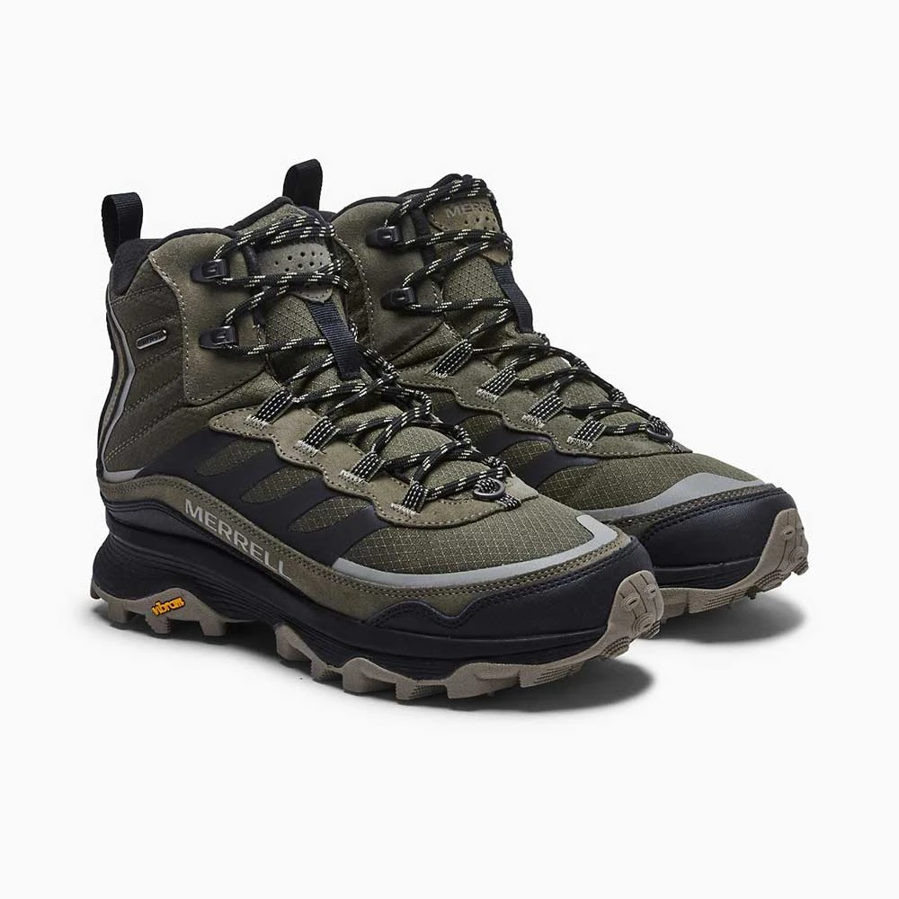 Merrell Men's Moab Speed Thermo Mid Waterproof Hiking Boot - Olive - Regular (D) 6 Merrell Men's Moab Speed Thermo Mid Waterproof Hiking Boot - Olive - Regular (D) - Image 4