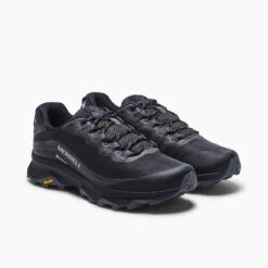 Merrell Men's Moab Speed GoreTEX Hiking Shoe - Black/Asphalt - Regular (D) -Sports Clothing Sale Store MRLM J067083 021621 S21 004