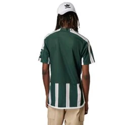 ADIDAS Men's Manchester United 23/24 Away Jersey - Green Night, Core White, Active Maroon -Sports Clothing Sale Store Manchester United 23 24 Away Jersey Green HR3675 HM3 hover