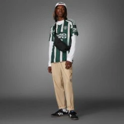 ADIDAS Men's Manchester United 23/24 Away Jersey - Green Night, Core White, Active Maroon -Sports Clothing Sale Store Manchester United 23 24 Away Jersey Green HR3675 HM5