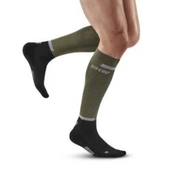 CEP Men's The Run Compression Socks 4.0 - Olive/Black -Sports Clothing Sale Store Oliveblack