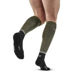 CEP Men's The Run Compression Socks 4.0 - Olive/Black -Sports Clothing Sale Store Oliveblack2