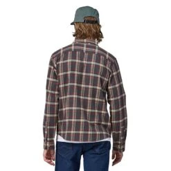 Patagonia Men's Cotton In Conversion Lightweight Fjord Flannel Shirt - Major: Ink Black -Sports Clothing Sale Store POS WBF23 42410 MINB CS2