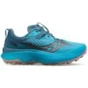 Saucony Women's Endorphin Edge Trail Shoe- Ocean/Loam- Regular (B) -Sports Clothing Sale Store S10773 31 1
