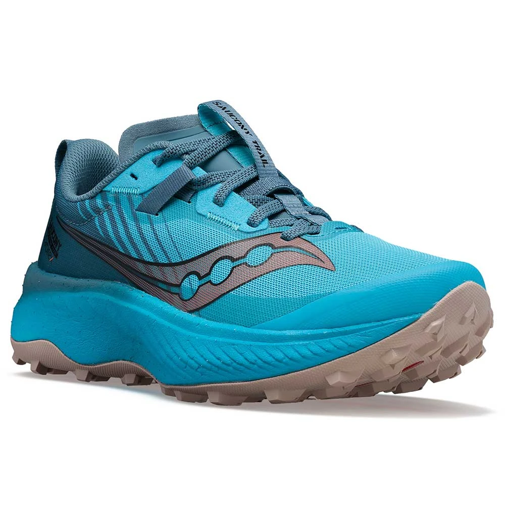 Saucony Women's Endorphin Edge Trail Shoe- Ocean/Loam- Regular (B) 4 Saucony Women's Endorphin Edge Trail Shoe- Ocean/Loam- Regular (B) - Image 2