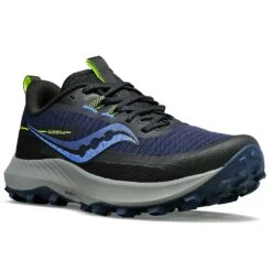 Saucony Women's Peregrine 13 Trail Running Shoe - Night/Fossil - Regular (B) -Sports Clothing Sale Store S10838 15 5