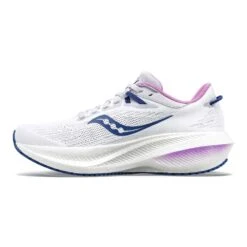 Saucony Women's Triumph 21 Running Shoe - White/Indigo - Regular (B) -Sports Clothing Sale Store S10881 31 2 1