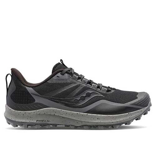 Saucony Men's Peregrine 12 Trail Running Shoe - Black/Charcoal - Regular (D) 3 Saucony Men's Peregrine 12 Trail Running Shoe - Black/Charcoal - Regular (D)