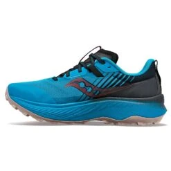 Saucony Men's Endorphin Edge Trail Shoe- Ocean/Black- Regular (D) -Sports Clothing Sale Store S20773 31 2
