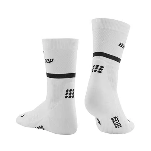 CEP Men's The Run Compression Mid Cut Socks 4.0 - White 4 CEP Men's The Run Compression Mid Cut Socks 4.0 - White - Image 2