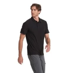 Vuori Men's Strato Tech Polo - Black -Sports Clothing Sale Store V188BLK SP23 M ECOMM TOPS DETAIL 4118 1x1 b78e823e 36c1 4c7b bd0c 17d064984ee7