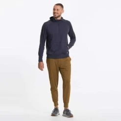 Vuori Men's Ponto Performance 1/2 Zip Hoodie - Midnight Heather -Sports Clothing Sale Store V244HMD SP23 M ECOMM FLEECE FULL 4170 1x1 4f2f0cb3 113a 4814 91c6 a8c1973c31e9 1200x crop center jpg