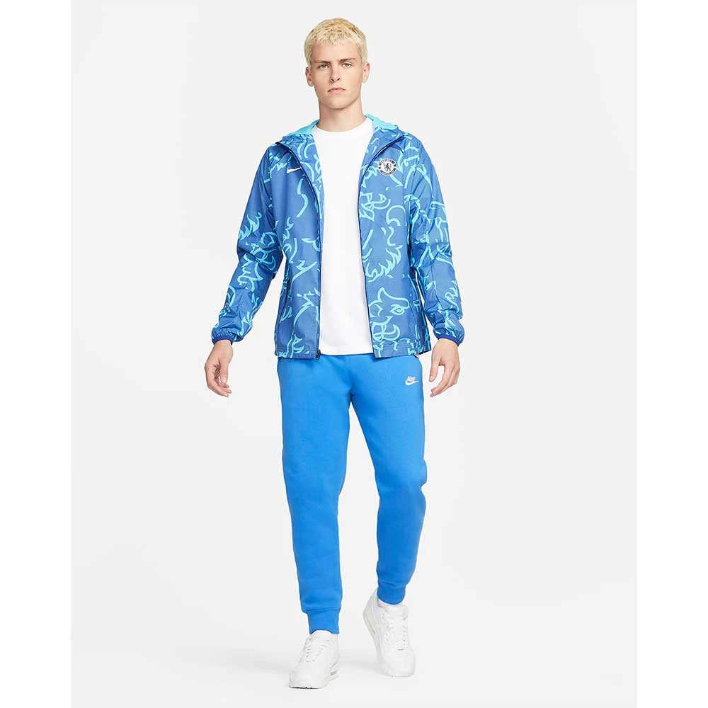 Nike Men's Chelsea AFW Soccer Jacket - Rush Blue/Chlorine Blue 3 Nike Men's Chelsea AFW Soccer Jacket - Rush Blue/Chlorine Blue