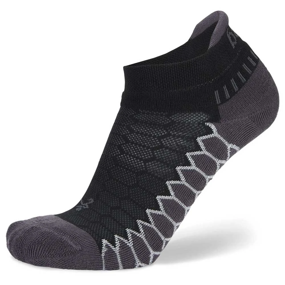 Balega Silver No Show Tab Running Socks- Black 4 Balega Silver No Show Tab Running Socks- Black - Image 2