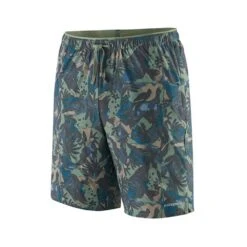 Patagonia Men's Multi Trails Short - Lands And Waters: Sedge Green