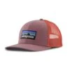 Patagonia Unisex P-6 Logo Trucker Hat - Evening Mauve
